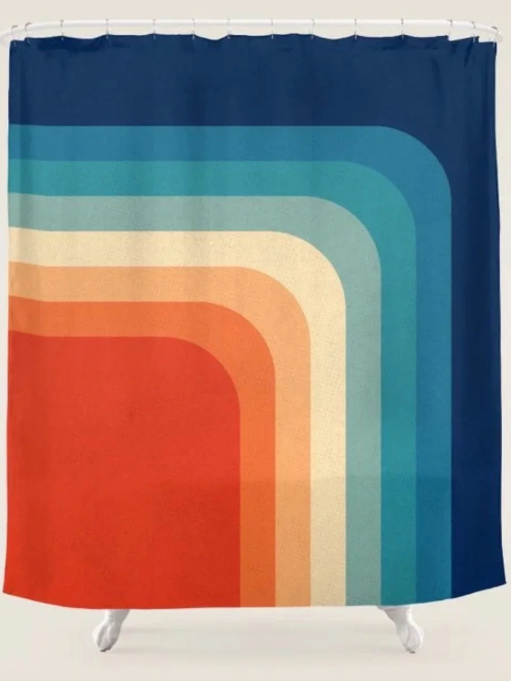 Society 6 Retro 70s Color Palette III Shower Curtain - Home Bath